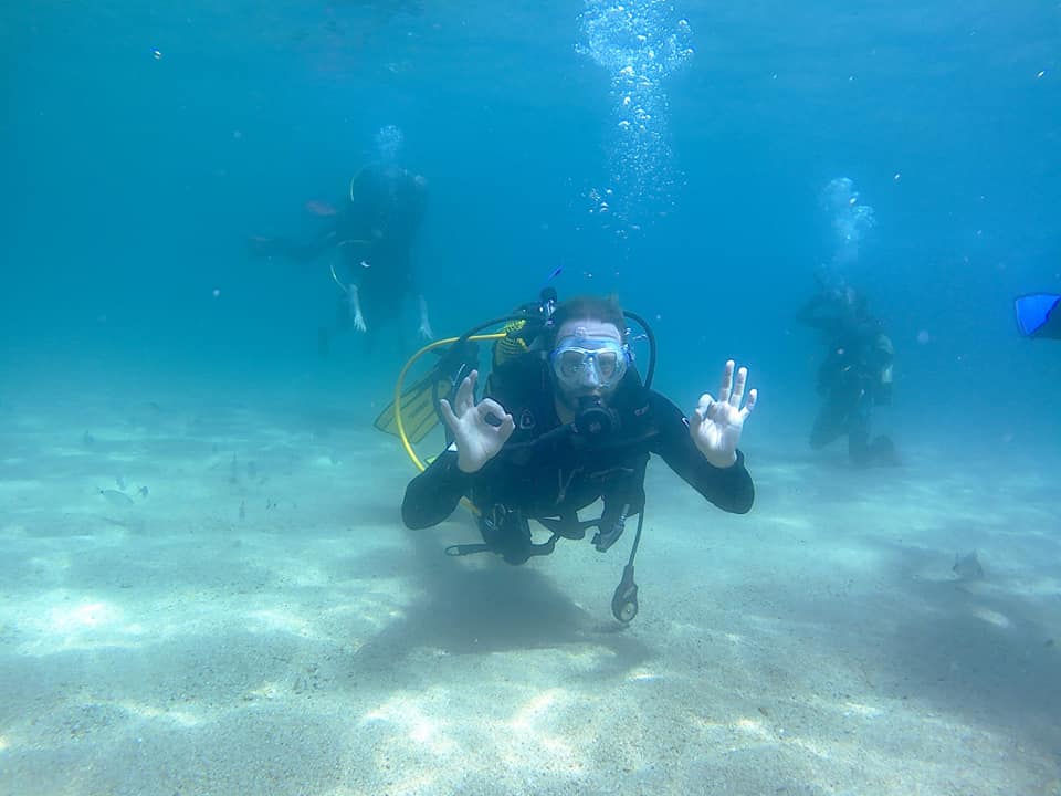 Bautizo Buceo en Cala Canyelles