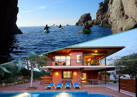 Pack 3 noches + Kayak <br>(Alojamiento casa 'Montané' 12 pax.)