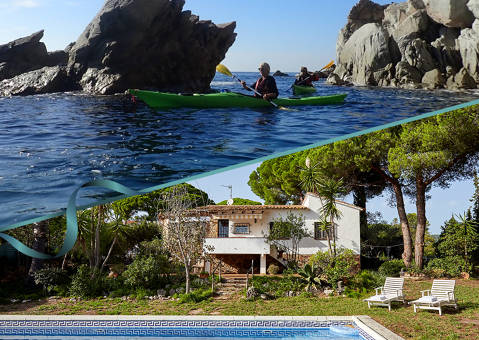 Pack 3 noches + Kayak <br>(Alojamiento casa 'S'Ermita' 6 pax.)